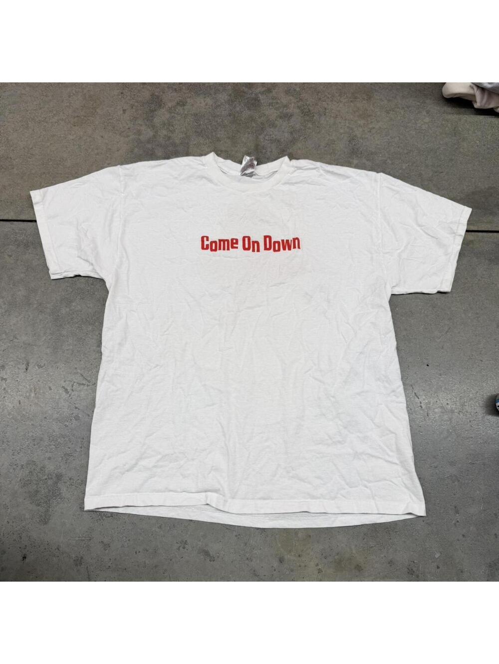 vintage come on down the price is right white game tv show shirt size xl